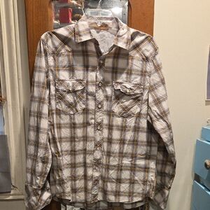 Vintage Banana Republic Western Pearl Snap Shirt